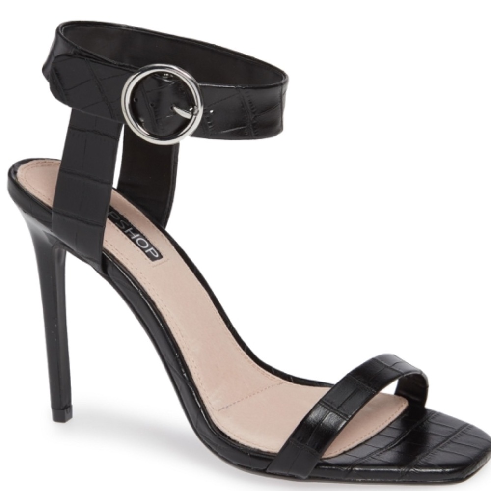 Topshop Ria High Skinny Sandal size 39